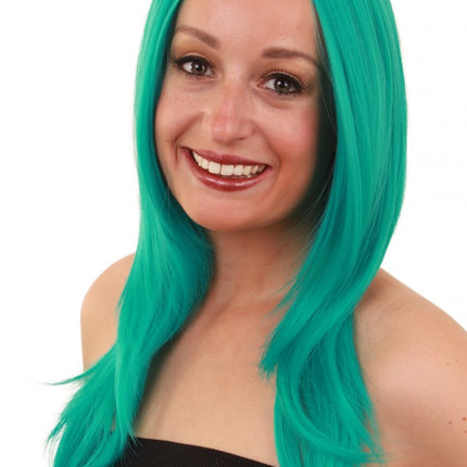 PartyXplosion Pruik Anne Emerald groen