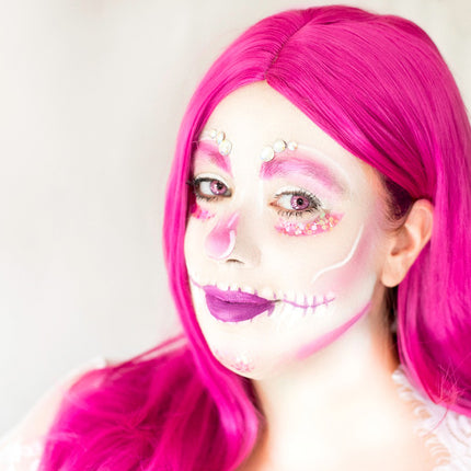 PartyXplosion Pruik Anne Magenta