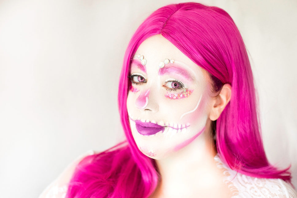 PartyXplosion Pruik Anne Magenta