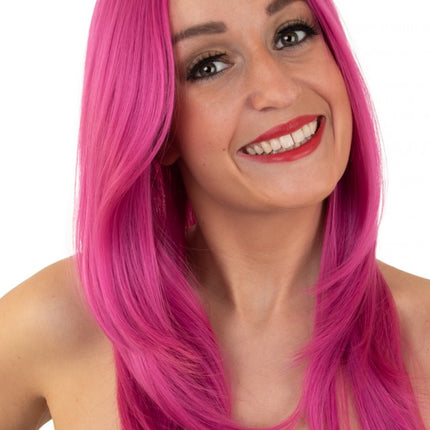 PartyXplosion Pruik Anne Magenta