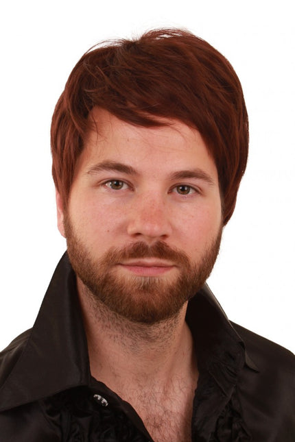 PartyXplosion Pruik Kees kastanje