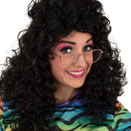 PartyXplosion Pruik Lola lang krullend zwart