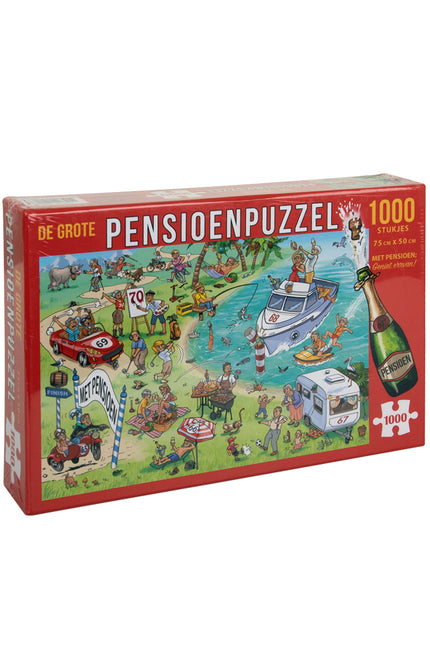 PartyXplosion Puzzel Pensioen - 1000 stukjes
