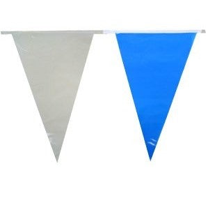 PartyXplosion PVC Vlaggenlijn Rechthoek Rood Wit Geel 10 meter