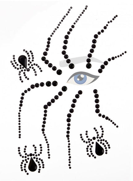 PartyXplosion PXP Face Jewels Halloween Spider