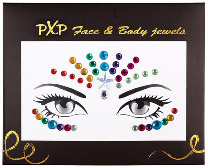 PartyXplosion PXP Face Jewels Rainbow Dream
