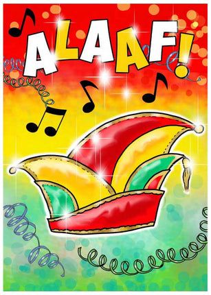 PartyXplosion Raamsticker Alaaf 17 x 25 cm