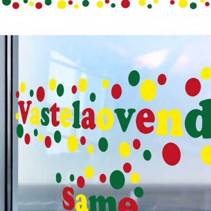 PartyXplosion Raamsticker Vastelaovend same 91 x 38 cm