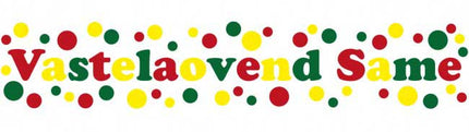 PartyXplosion Raamsticker Vastelaovend same 91 x 38 cm