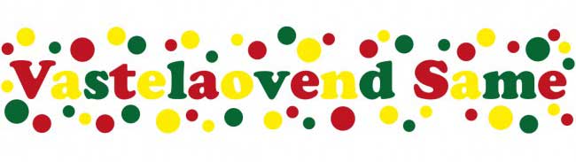 PartyXplosion Raamsticker Vastelaovend same 91 x 38 cm