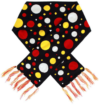 PartyXplosion Sjaal carnaval confetti rood wit geel