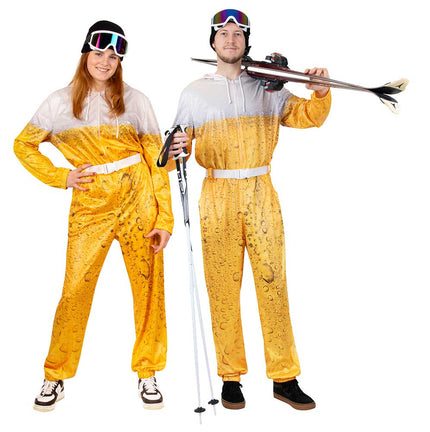 PartyXplosion Ski-overall bier unisex