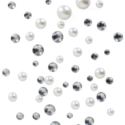 PartyXplosion Stenen Diamant Parel mix 200 gram