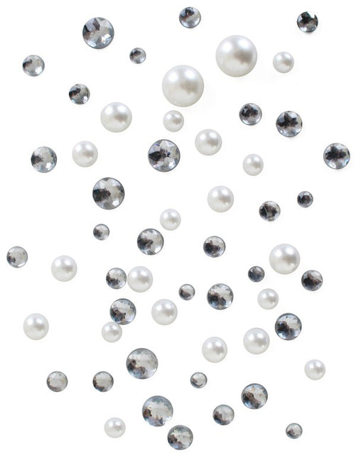 PartyXplosion Stenen Diamant Parel mix 200 gram