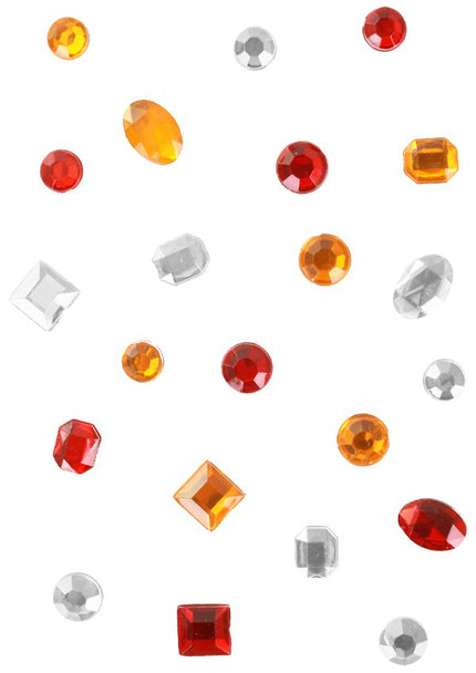 PartyXplosion Stenen Rood Wit Geel 200 gram