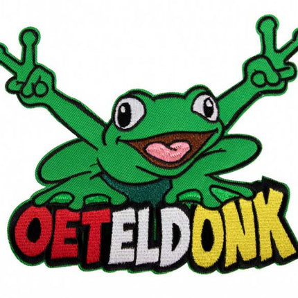 PartyXplosion Strijkapplicatie Kikker Peace Oeteldonk