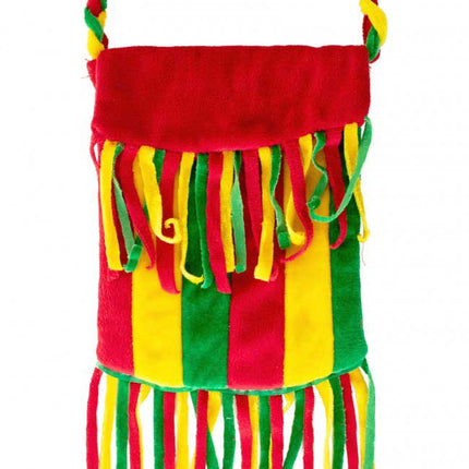 PartyXplosion Tas met Franje Rood Geel Groen