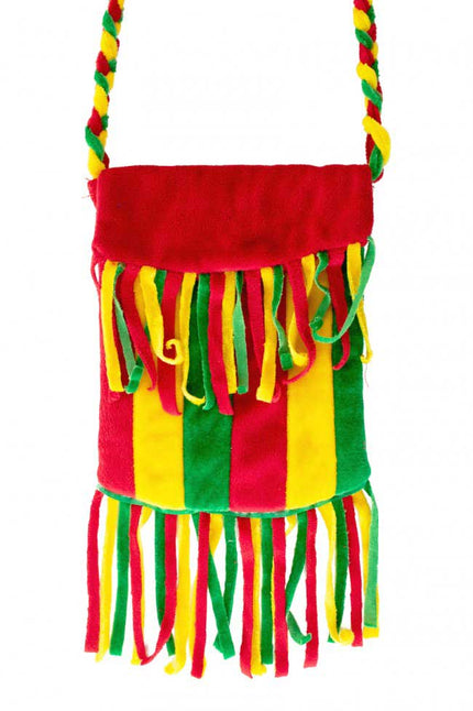 PartyXplosion Tas met Franje Rood Geel Groen