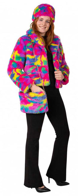 PartyXplosion Tas Pluche Camouflage Regenboog