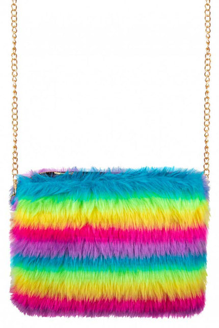 PartyXplosion Tas Pluche Regenboog Streep