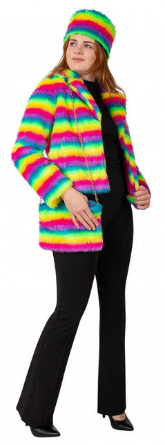 PartyXplosion Tas Pluche Regenboog Streep