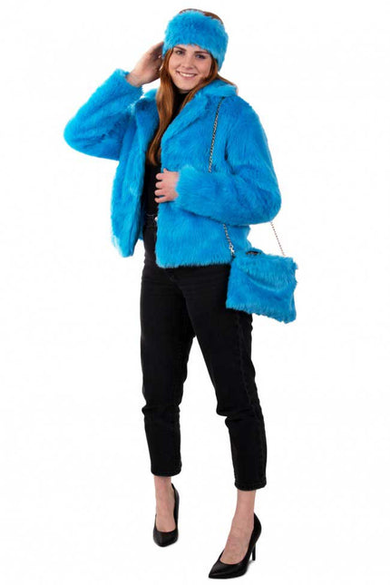 PartyXplosion Tasje Pluche Blauw