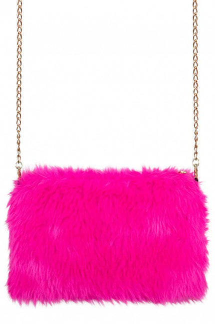 PartyXplosion Tasje Pluche Roze