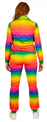 PartyXplosion Trainingspak Regenboog Dames