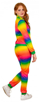 PartyXplosion Trainingspak Regenboog Dames