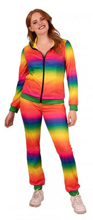 PartyXplosion Trainingspak Regenboog Dames