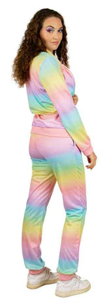 PartyXplosion Trainingspak Regenboog Pastel Dames