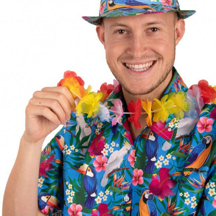 PartyXplosion Tropicana Kojakhoed blauw