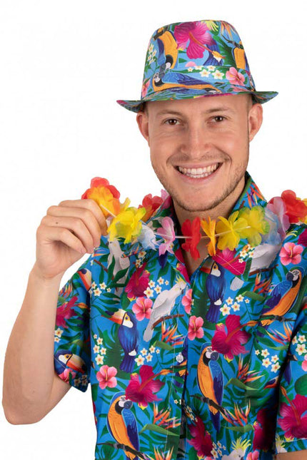 PartyXplosion Tropicana Kojakhoed blauw