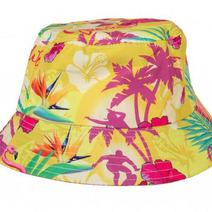 PartyXplosion Tropicana Vissershoedje geel