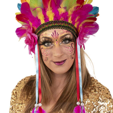 PartyXplosion Veren hoofdtooi Kleurrijk