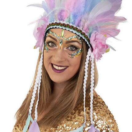 PartyXplosion Veren hoofdtooi Pastel