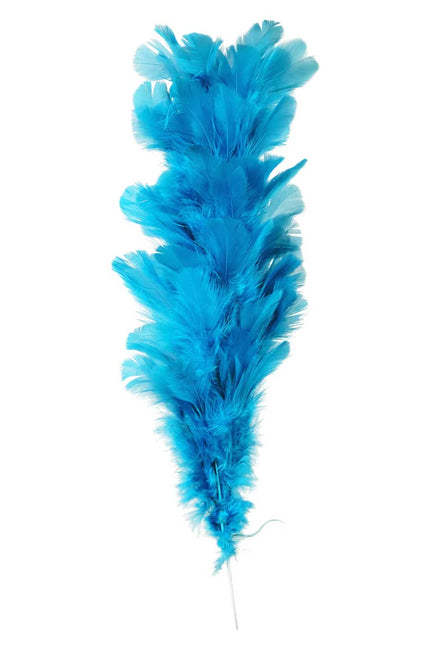 PartyXplosion Verenpluim Blauw – 22 cm