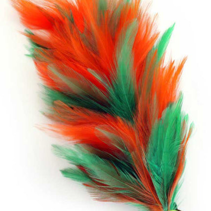 PartyXplosion Verenpluim Oranje Groen 30 cm