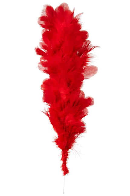 PartyXplosion Verenpluim Rood – 22 cm