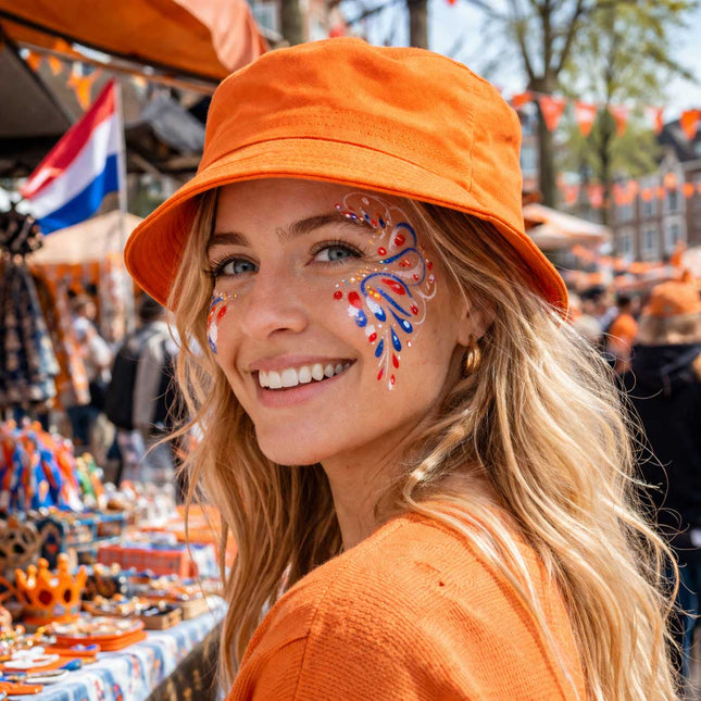 PartyXplosion Vissershoedje Oranje