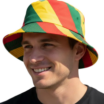 PartyXplosion Vissershoedje  Rood Geel Groen