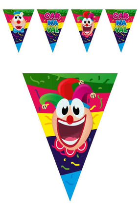 PartyXplosion Vlaggenlijn 10 meter Carnaval
