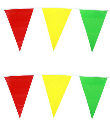 PartyXplosion Vlaggenlijn Rood Geel Groen 10 meter