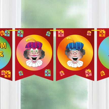 PartyXplosion Vlaggenlijn Vaandel Welkom Sint en Piet