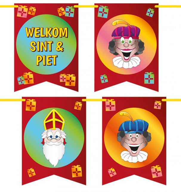 PartyXplosion Vlaggenlijn Vaandel Welkom Sint en Piet