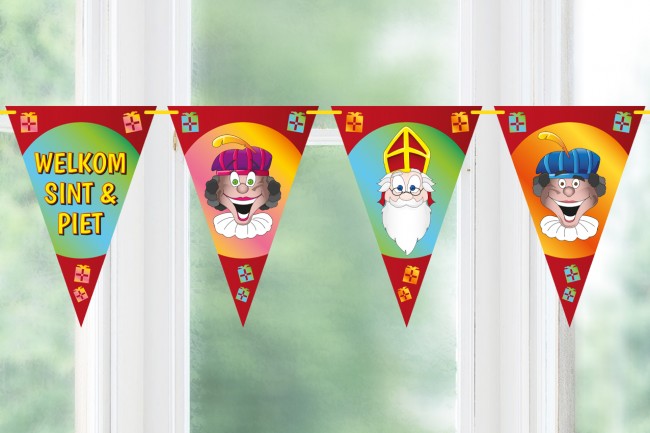 PartyXplosion Vlaggenlijn Welkom Sint en Piet