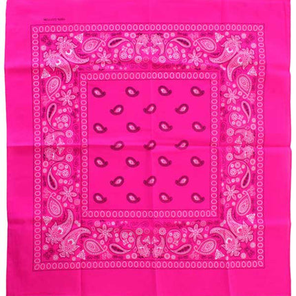 PartyXplosion Zakdoek Fluor Roze Met Motief