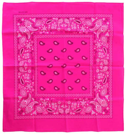 PartyXplosion Zakdoek Fluor Roze Met Motief