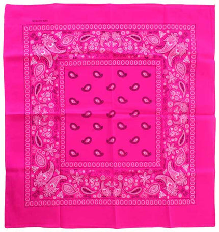 PartyXplosion Zakdoek Fluor Roze Met Motief