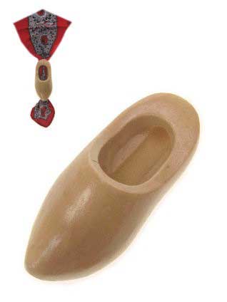 PartyXplosion Zakdoek Klompje Hout Naturel 6,5 cm